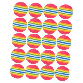 Gatuida 20pcs Indoor Golf Practice Balls Rainbow Balls for Hitting and Putting Safe for Pets Present for Golf Lovers Durable and Lightweight for Home Use