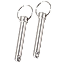 TA-VIGOR 2Pcs Quick Release Pins, 10mm Dia 62mm Length Bimini Top Pin Marine Hardware Carbon Steel for Boat Accessories Marine Hardware