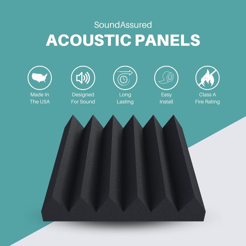 Soundproofing Acoustic Studio Foam - Yellow Color - Wedge Style