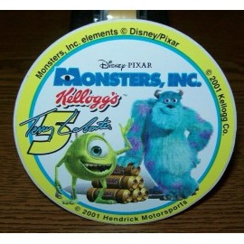 TERRY LABONTE #5 MONSTERS INC 2001 3 INCH ROUND DECAL STICKER BRAND NEW!!!!