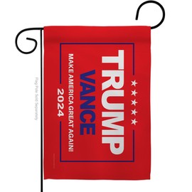 Ornament Collection Trump Vance Flag Red Garden Wall Home Room Poster Election 2024 Rally Shooting President 47 MAGA Yard Sign Outdoor Patriotic Decoration, Republican Gifts Made in USA