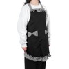 Bowknot Apron Multifunctional Cooking OilProof Waterproof Antifouling Apron for Kitchen(Black