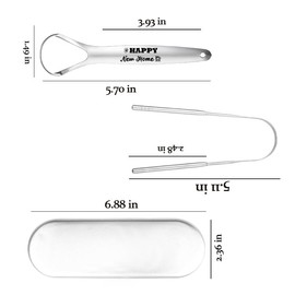 House Warming Gifts New Home Gift Ideas for Women Men Friends Stainless Steel Tongue Scraper for Adults Daughter Son Tongue Cleaner for Oral Care for Women Men Friends Housewarming Gifts New Home