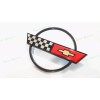 AUTO Black Red Front Nose Hood Rear Gas Lid Cross