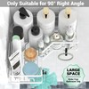 AKTECKE Corner Shower Caddy Bathroom Organizer Adhesive Shower Rack Bathtub
