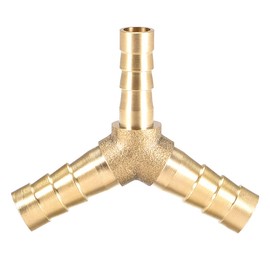 sourcing map 1 Piece 8 x 6 x 8 mm Reducer Barb Connection Y 3-Way T-Connector Adapter