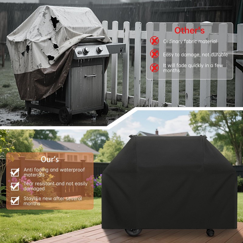 58 Inch Grill Cover, Fits for Weber Genesis II, LX