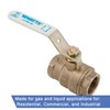 Watts LFFBV-3C-M1 Series 1" Lead-Free 2-Piece Full Port Chrome-Plated Brass