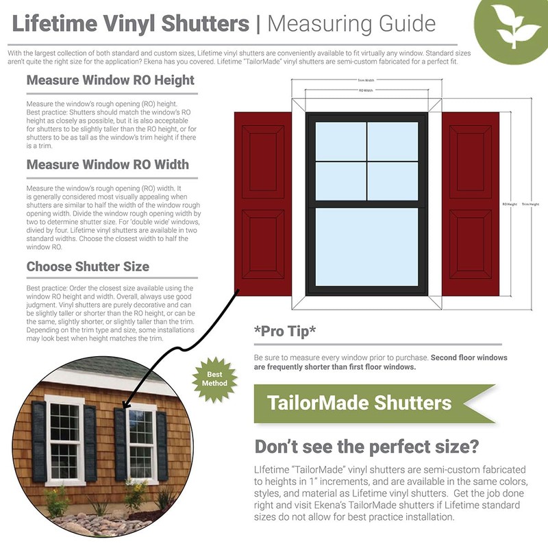 Ekena Millwork LVSL0008WH 3" Lifetime Vinyl Shutter-Lok's (8/Bag), White