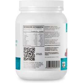 Life180, Colágeno Hidrolizado más Ácido Hialurónico en Polvo, Sabor Moras, 450gr. 30 Porciones
