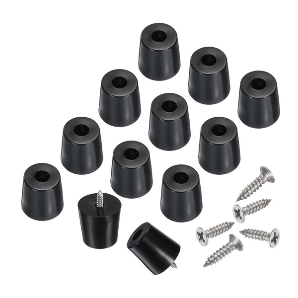 uxcell 24pcs Rubber Feet Bumpers Buffer Non-Slip Rubber Feet Pad
