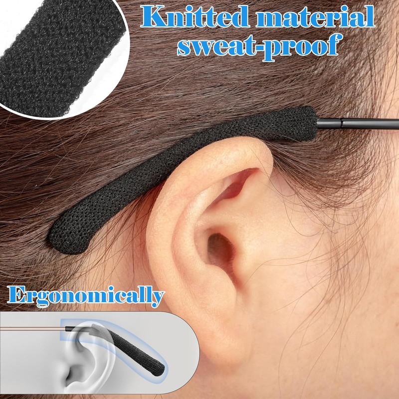 ASOMI 2 Pairs Eyeglass Ear Pads for Glasses Eyeglass Ear