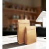 Bolsas de café de papel kraft natural, bolsa de café