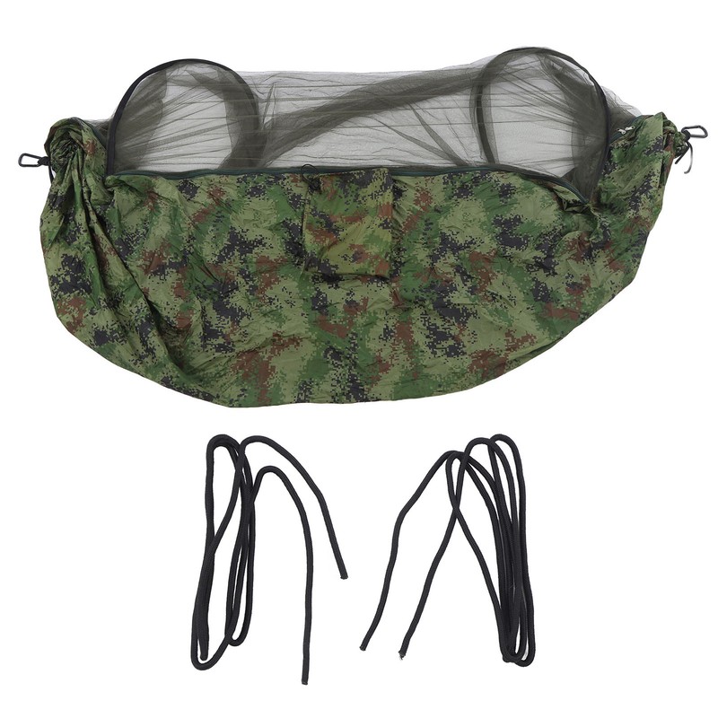 Camping Hammock 2 Persons 440lb Capacity Camo Color Bed Net