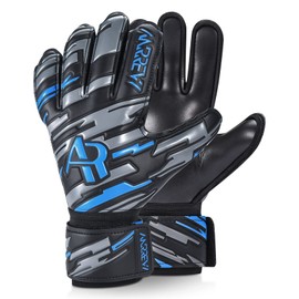 Anrrew Soccer Goalie Gloves with fingersave and Double Wrist Protection.Goalkeeper Gloves Provide Extreme Strong Control and Grip.Soccer Gloves for Youth,Kids,Adult