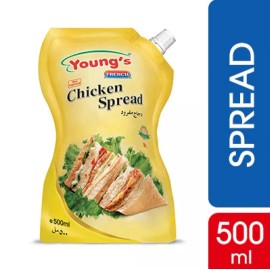 Unbranded Young’s Mayonnaise Chicken Spread  Pakistan  2 Pouches 500 ML Shipping From USA