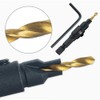 5 PCS Countersink Drill Bit Set, #5, #6, #8, #10,