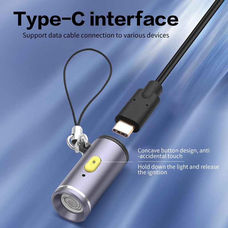 YAODHAOD Electric Lighter USB C, Windproof Flameless Lighter,Type C Mini