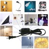 HBFBZM white12FT1pcs 10Feet 12Feet Lamp Cord with Switch On Off,