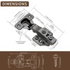 10 Pack Full Overlay Soft Close Cabinet Hinges 105° Frameless