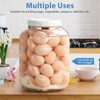 1.5 Gallon Glass Jar with airtight Lid, 2 Pack Wide