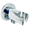 Concealed Round Shower Outlet Elbow with Handheld Showerhead Handle Bracket