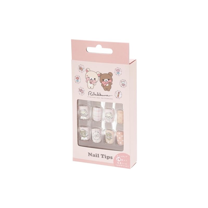 San-X FE45201 Rilakkuma Nail Tips Korilakkuma Chiroic Bear