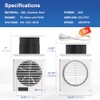 8" Room to Room Fan with Remote, Reversible Through Wall
