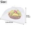 SEABABOO 2 Pack Food Covers, 12 Inch Foldable Encrypted Mesh