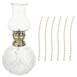 HOMSFOU Glass Kerosene Lamp Chamber Oil Lamps Oil Lamps for Indoors UK Antique Kerosene Lamp Retro Oil Lamp Miners Lamp Chamber Kerosene Lamp Wedding Table Decor Home Decor Vintage U.k.