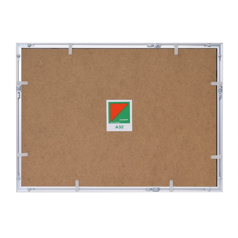 FUJICOLOR 306631 Aluminum Picture Frame, A32, Wide, 6 Pieces, Silver