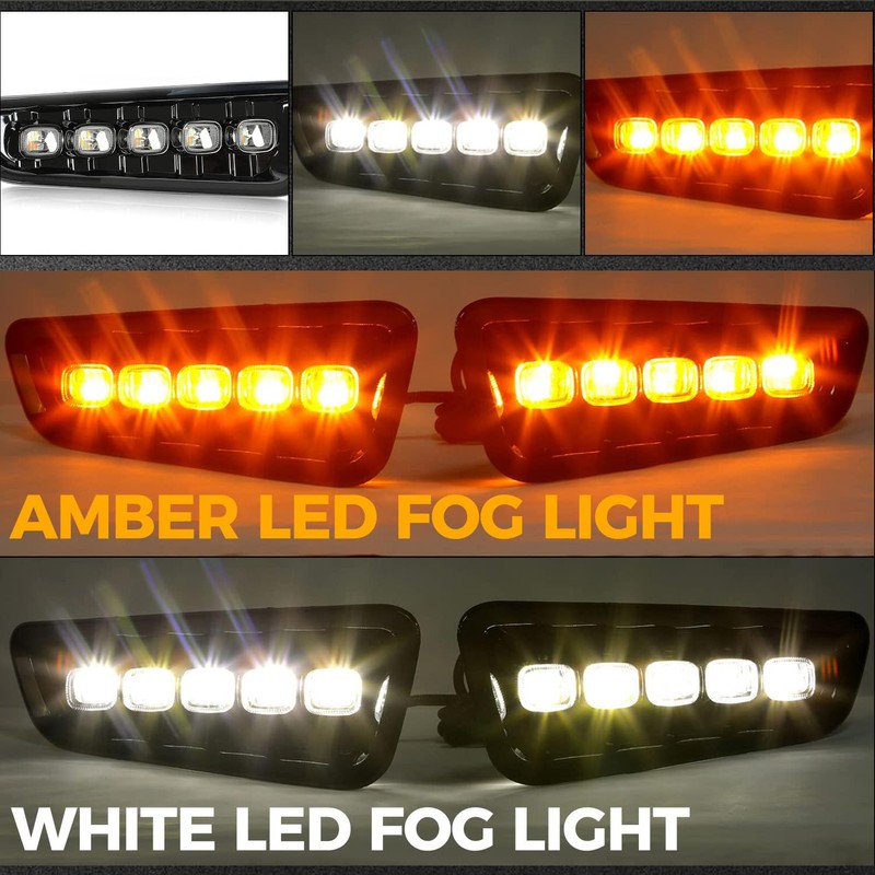 HECASA LED Fog Light Compatible with 2017-2020 Ford F-150 Raptor