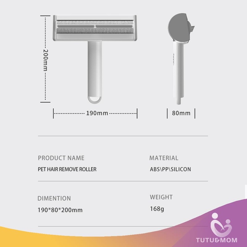 MOM&TUTU Dog Hair Pet Hair Remover Roller, Cat Hair Reusable