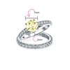 1 CT Brilliant Canary Yellow Cubic Zirconia Round Princess Cut