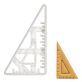 60 degree set square cookie cutter, 1 piece - Bakerlogy