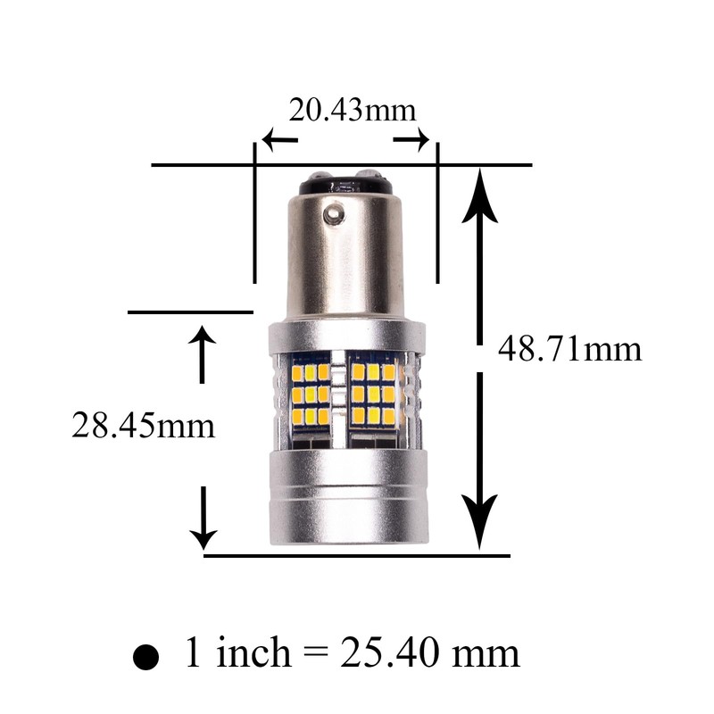 HYUGA 1157 2057 2357 7528 LED Turn Signal Light Anti