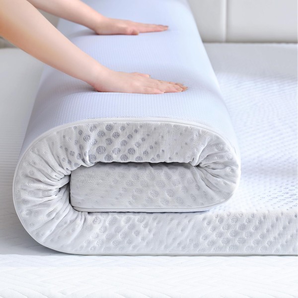 SINWEEK 3 Inch Gel Memory Foam Mattress Topper King Size,
