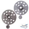 Toolty Plastic Washers - 100 Pcs of 56mm - Black