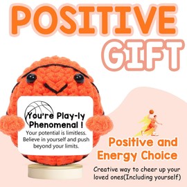 AICase Gifts for Dad,Dad Gifts from Son Daughter Fanny Positive Basketball Gifts Cute Cheer Up Doll Emotional Support Crochet Nuggets Basketball for Men,Women, MoM,Boys,Fathers,Friends,Birthday