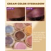 Shimmer Cream Eyeshadow, Ultra-Blendable Glitter Eye Shadow with Moisturizing Formula,