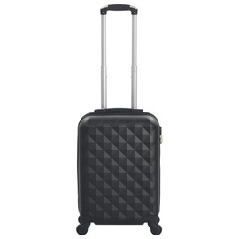 TREATLIFE HOME Travel in Comfort with Hardcase Trolley, Lightweight ABS Construction, Internal Straps & Security Lock, 21.7" Black