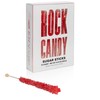 Red Rock Candy Sugar Sticks - Strawberry Flavored - 12