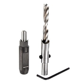 O'SKOOL hexagonal mortise chisel for 5/16" hex bolt & nut with counterbore drill bit ideal for making hexagonal holes in wood, CAE004