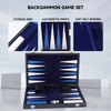 GSE Games & Sports Expert Premium Leather Backgammon Board Game