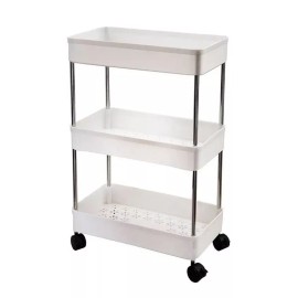 TvShopping Carrito Delgado Organizador Multiuso De Plastico 3 Niveles