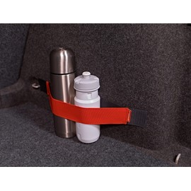 TrunkExpert Car Velcro Strips, 40 x 5 x 0.3 cm, Car Boot Organiser, Flexible, Durable, Red, Waterproof, for Fixing Transported Items