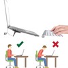 2Pcs Keyboard Riser, Portable Computer Keyboard Stand Self Adhesive Laptop