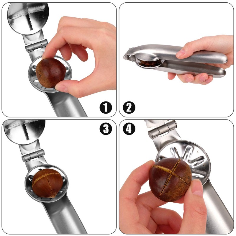 Anwenk Nutcracker Chestnut Clip Peeler Nut cracker Pecan Walnut Plier