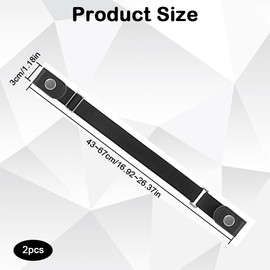 PMTFUMY 2 PCS Kids Elastic Belts ，Adjustable No-Buckle Stretch Belts for Boys & Girls, Flat Square Buckle-Free Design for Jeans, Pants, Shorts & Dresses (Ages 2-15)