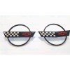 AUTO 2PC 1984-1996 C4 Corvette Black Front Nose Hood Rear
